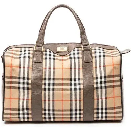 Pre-owned Weekend Bags, female, , Size: ONE SIZE Pre-owned Canvas travel-bags - Burberry Vintage - Modalova