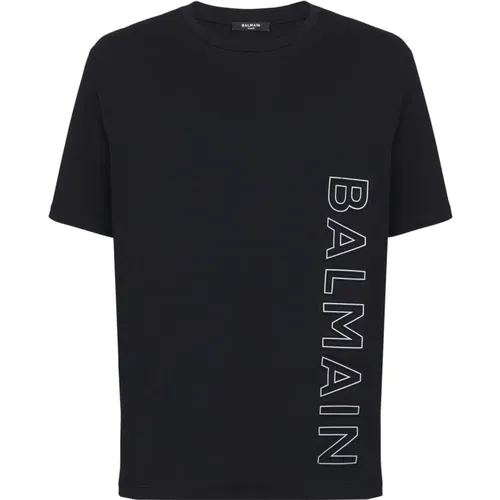 Geprägtes T-shirt Balmain - Balmain - Modalova