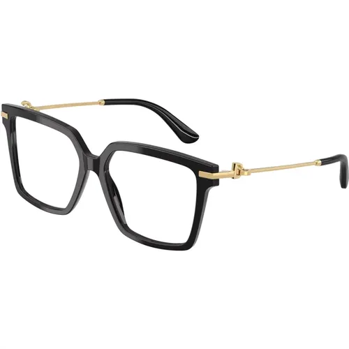 Stilvolle Brille Dg3397 in Schwarz , Damen, Größe: 56 MM - Dolce & Gabbana - Modalova