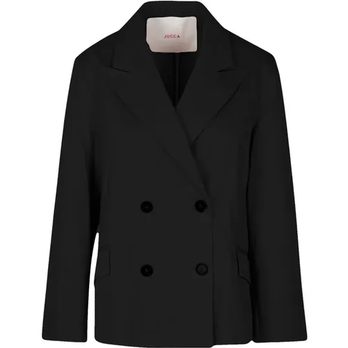 Double-breasted cotton blazer , female, Sizes: XS, M, S - Jucca - Modalova