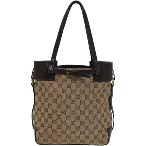 Pre-owned Tote Bags, female, , Size: ONE SIZE Pre-owned Canvas totes - Gucci Vintage - Modalova