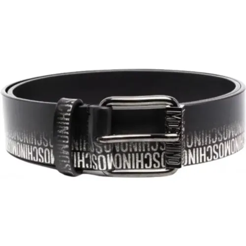 Belts, male, , Size: XL Printed Logo Belt - Moschino - Modalova