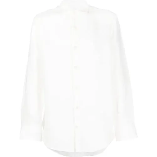 Linen Button-Up Shirt , male, Sizes: S - MC2 Saint Barth - Modalova
