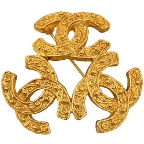 Pre-owned Jewellery, female, , Size: ONE SIZE Pre-owned Metal brooches - Chanel Vintage - Modalova