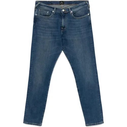 Blaue Denim Tapered Leg Jeans , Herren, Größe: W30 - PS By Paul Smith - Modalova