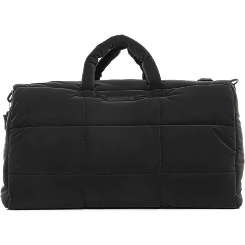 Weekend Bags, unisex, , Size: ONE SIZE Quilted Travel Bag with Zip Fastening - Emporio Armani EA7 - Modalova