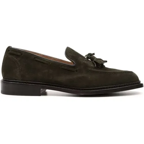 Loafers, male, , Size: 8 US Green Elton Moccasins - Tricker's - Modalova