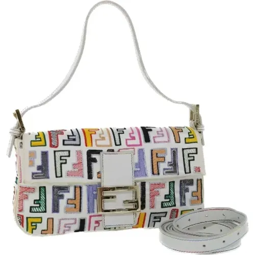 Pre-owned Shoulder Bags, female, , Size: ONE SIZE Pre-owned Canvas fendi-bags - Fendi Vintage - Modalova