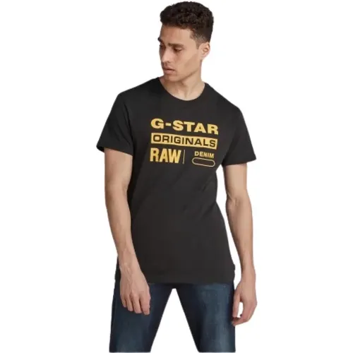 Herren T-Shirt aus Bio-Baumwolle , Herren, Größe: S - G-Star - Modalova