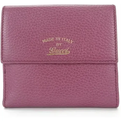 Pre-owned Wallets, female, , Size: ONE SIZE Pre-owned Leather wallets - Gucci Vintage - Modalova