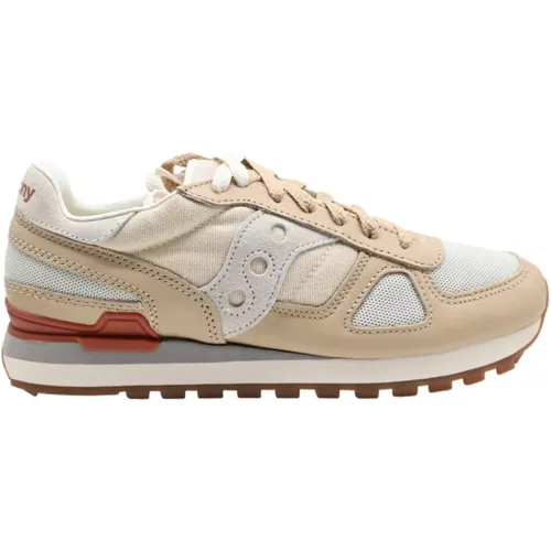 Sneakers, male, , Size: 12 US Beige Brown Shadow Sneakers - Saucony - Modalova