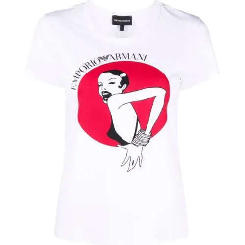 T-Shirts , Damen, Größe: XL - Emporio Armani - Modalova