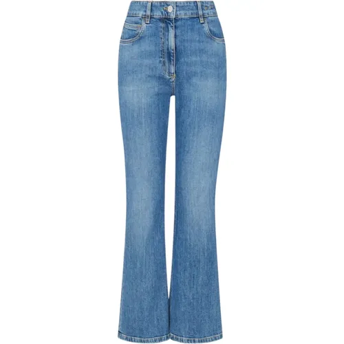 Nachhaltige Flare Cropped Jeans , Damen, Größe: XL - Marella - Modalova