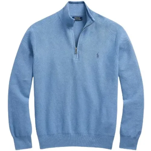 Honeycomb Cotton Half-Zip Sweater , Herren, Größe: 2XL - Polo Ralph Lauren - Modalova