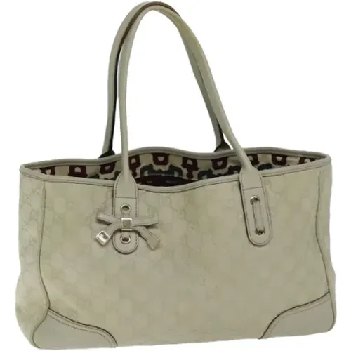 Pre-owned Tote Bags, female, , Size: ONE SIZE Pre-owned Canvas totes - Gucci Vintage - Modalova