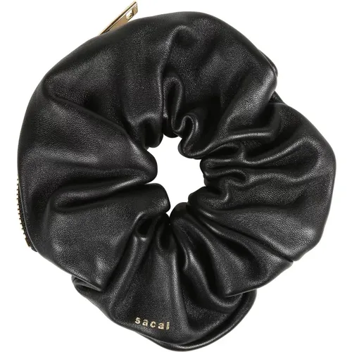 Scrunchie Tasche aus Leder Sacai - Sacai - Modalova