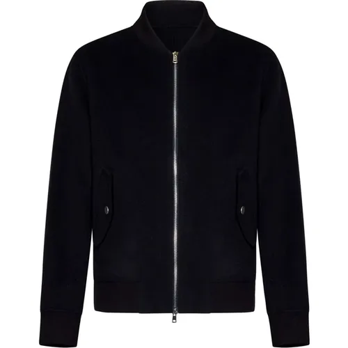 Zip-throughs, male, , Size: L Wool Bomber Jacket Aw24 - Low Brand - Modalova