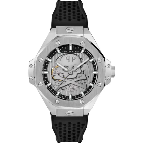 Watches, male, , Size: ONE SIZE Skeleton Royal Automatic Men's Watch - Philipp Plein - Modalova