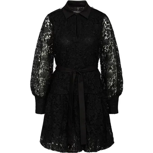 Lace Dress with Puff Sleeves , female, Sizes: M, S - Bruuns Bazaar - Modalova