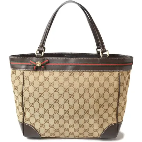 Pre-owned Tote Bags, female, , Size: ONE SIZE Pre-owned Leather gucci-bags - Gucci Vintage - Modalova