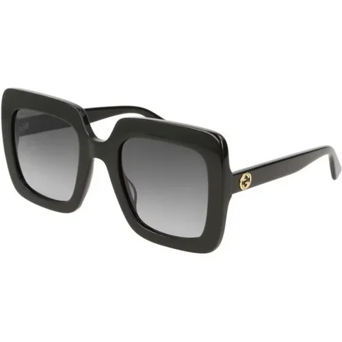 Frame Grey Lens Sunglasses , female, Sizes: 53 MM - Gucci - Modalova