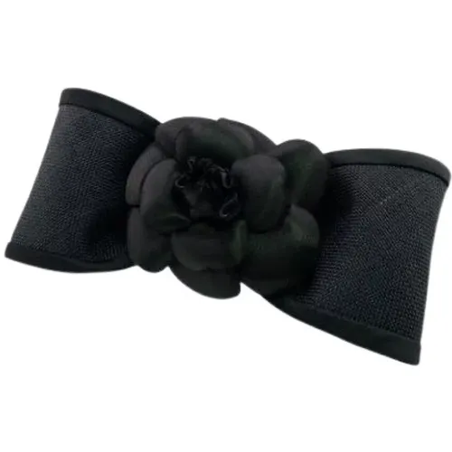 Pre-owned Accessories, female, , Size: ONE SIZE Pre-owned Satin Hair Accessory - Chanel Vintage - Modalova