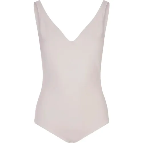Viscose Body Top with Perforated Stripes , female, Sizes: XS, M, S - alexander mcqueen - Modalova