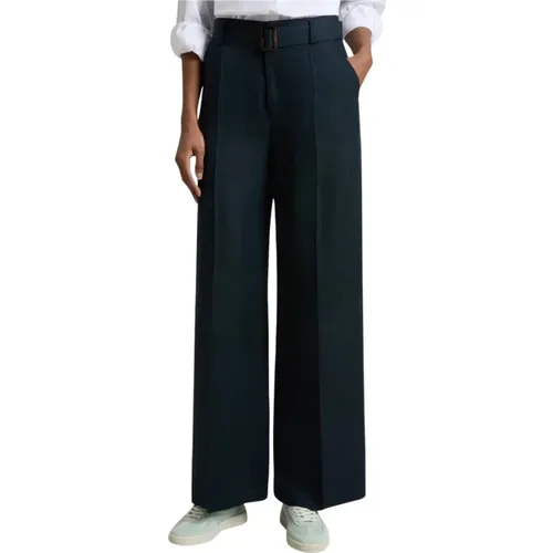 Wide Trousers, female, , Size: W28 Viscose Linen Pant - Woolrich - Modalova