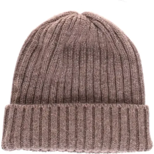 Beanies, male, , Size: ONE SIZE Cashmere Beanie Hat - Fedeli - Modalova