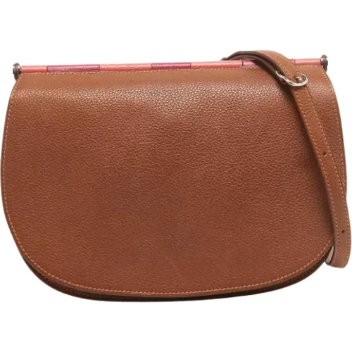 Pre-owned Cross Body Bags, female, , Size: ONE SIZE Pre-owned Leather shoulder-bags - Hermès Vintage - Modalova