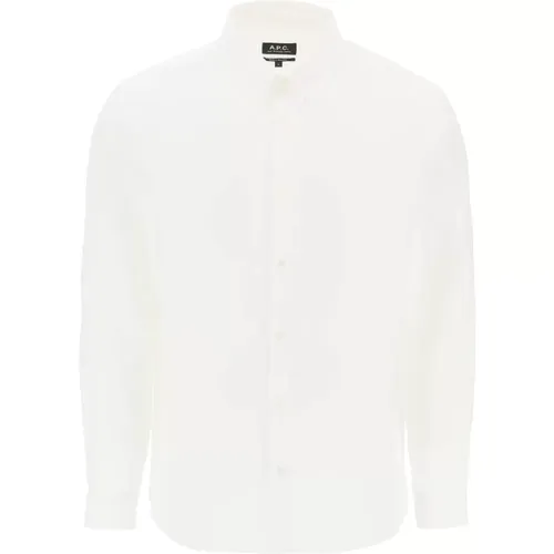 Edouard Button-Down Hemd , Herren, Größe: S - A.P.C. - Modalova