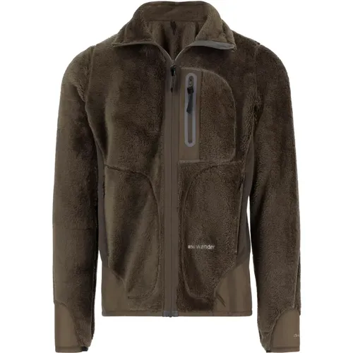 Light Jackets, male, , Size: S High Loft Fleece Jacket - And Wander - Modalova