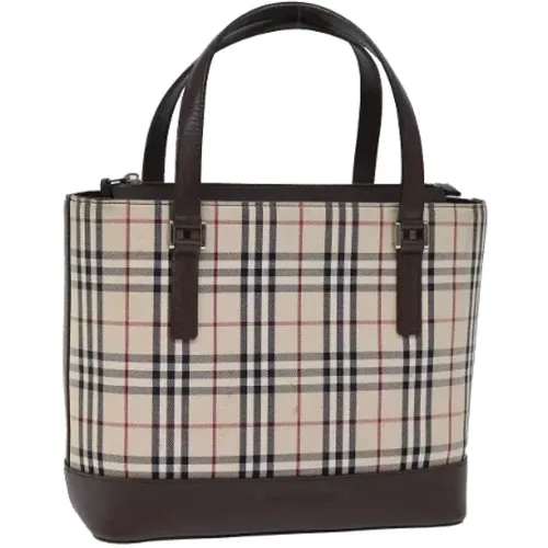 Pre-owned Tote Bags, female, , Size: ONE SIZE Pre-owned Canvas handbags - Burberry Vintage - Modalova