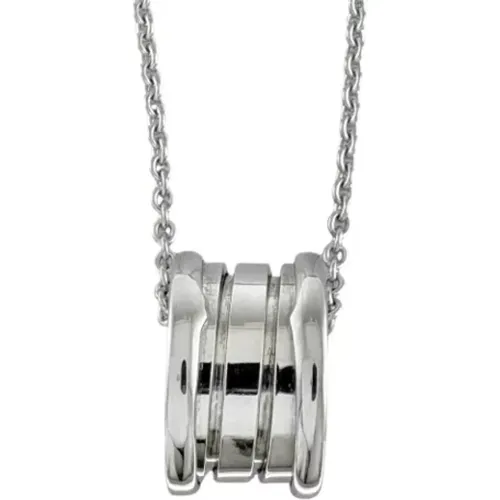 Pre-owned Jewellery, female, , Size: ONE SIZE Pre-owned White Gold necklaces - Bvlgari Vintage - Modalova