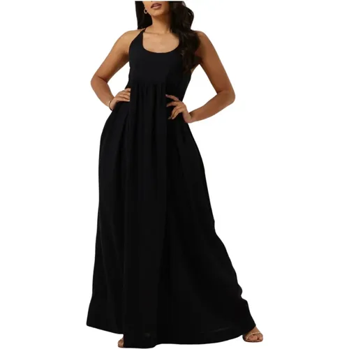 Maxikleid Schwarz Kapnias , Damen, Größe: S - Devotion - Modalova