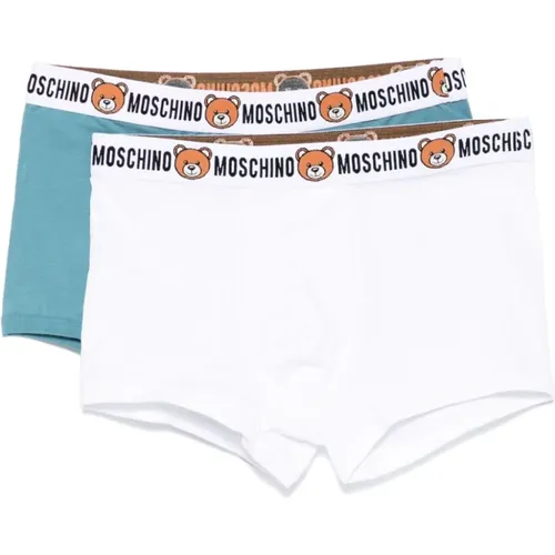 Bottoms, male, , Size: L Signature Teddy Bear motif Underwear - Moschino - Modalova