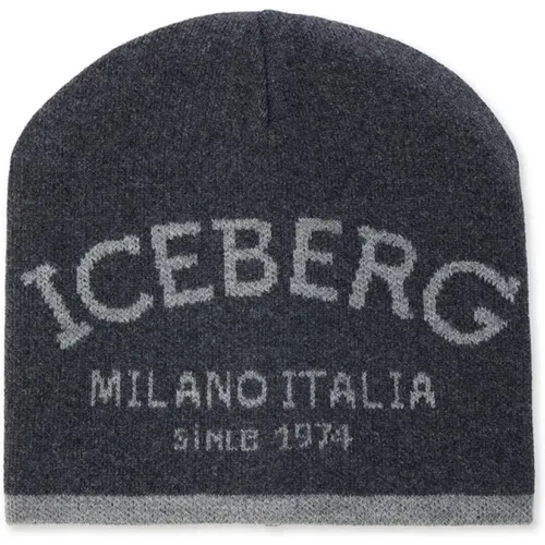 Kaschmir Jacquard Strickmütze - Iceberg - Modalova