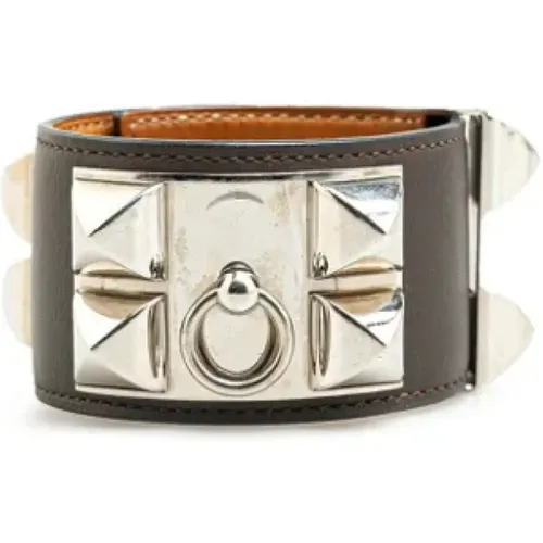 Pre-owned Jewellery, female, , Size: ONE SIZE Pre-owned Leather bracelets - Hermès Vintage - Modalova