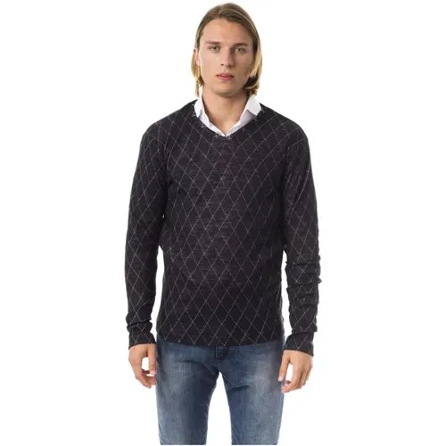 Stylish V-Neck Cotton Sweater , male, Sizes: S - Byblos - Modalova