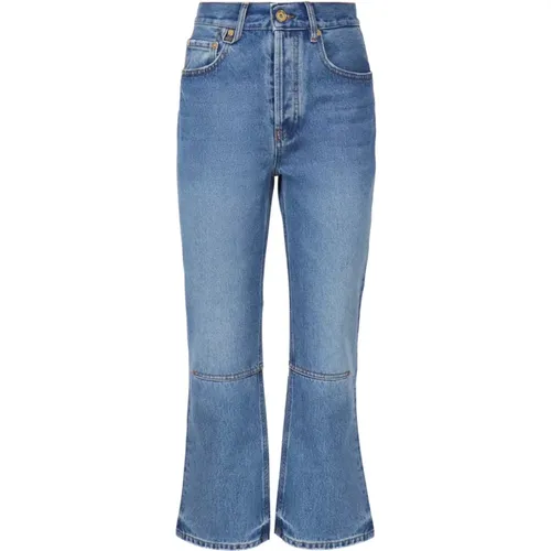 Denim Jeans with Paw Leg , female, Sizes: W28, W25, W26, W27 - Jacquemus - Modalova