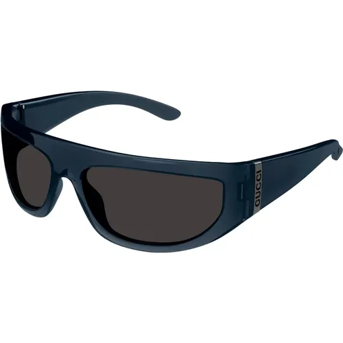 Grey Sunglasses , male, Sizes: 64 MM - Gucci - Modalova