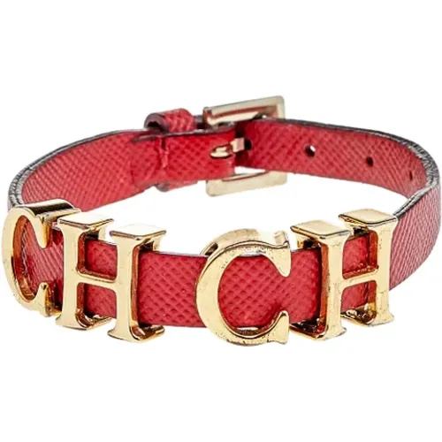 Pre-owned Jewellery, female, , Size: ONE SIZE Pre-owned Leather bracelets - Carolina Herrera Pre-owned - Modalova