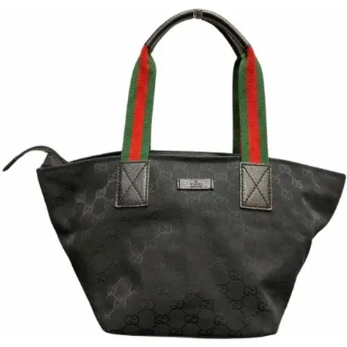 Pre-owned Tote Bags, female, , Size: ONE SIZE Pre-owned Canvas handbags - Gucci Vintage - Modalova