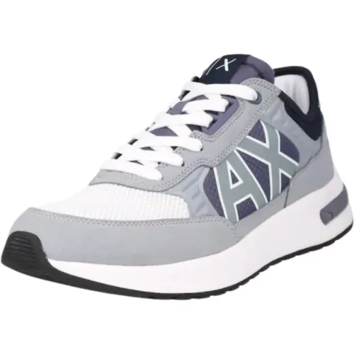 Grey Sneakers Ss22 Running Style , male, Sizes: 5 UK - Armani Exchange - Modalova