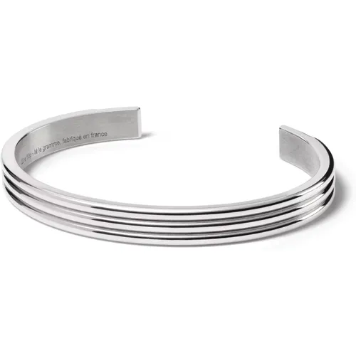 Bracelets, unisex, , Size: L Ribbed Ribbon Bracelet - Le Gramme - Modalova