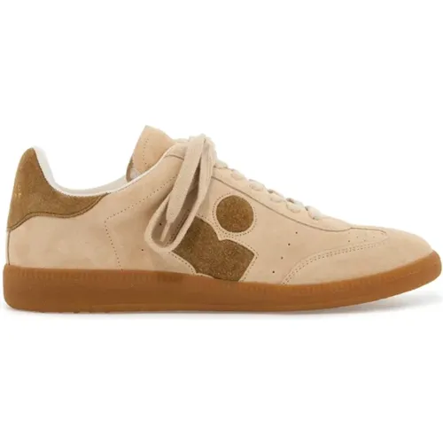 Suede Leather Sneakers with Monogram , male, Sizes: 4 UK - Isabel marant - Modalova