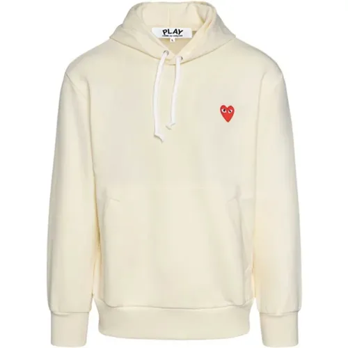 Heart Hooded Sweatshirt , male, Sizes: M, XL, L - Comme des Garçons Play - Modalova