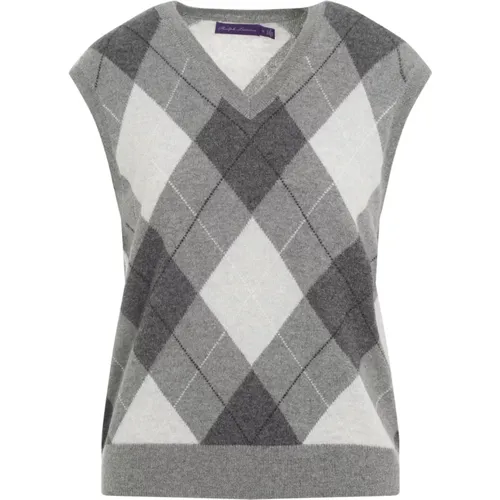 Light Grey Vest Pullover Sweater , male, Sizes: M, L, XL - Ralph Lauren - Modalova