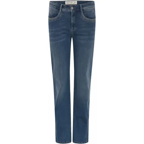 Bestickte Straight Leg Jeans , Damen, Größe: XS - C.Ro - Modalova