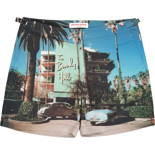 Bulldog Badehose Beverly Hills Print , Herren, Größe: W34 - Orlebar Brown - Modalova